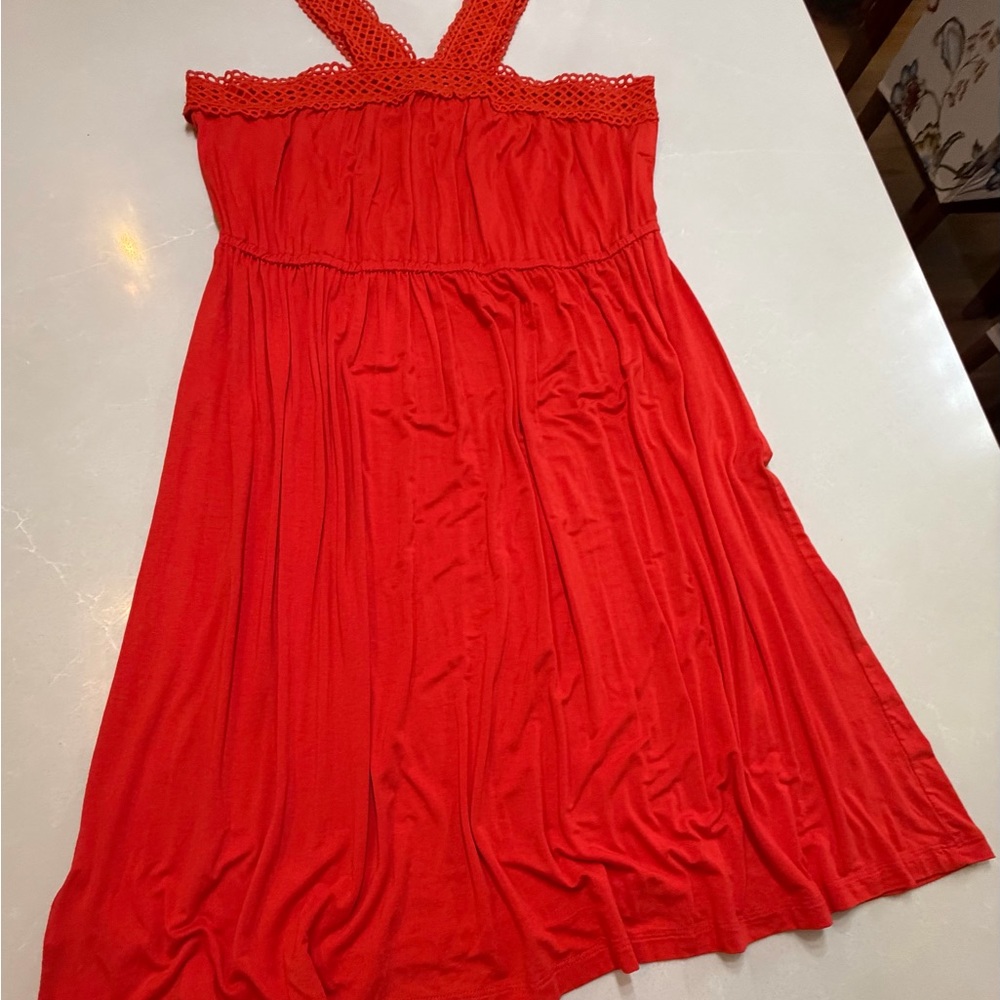 NWT LOFT Casual Red Dress, Large